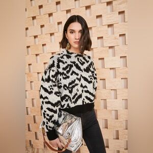 Ulla Johnson Nalla Pullover in Onyx Size S